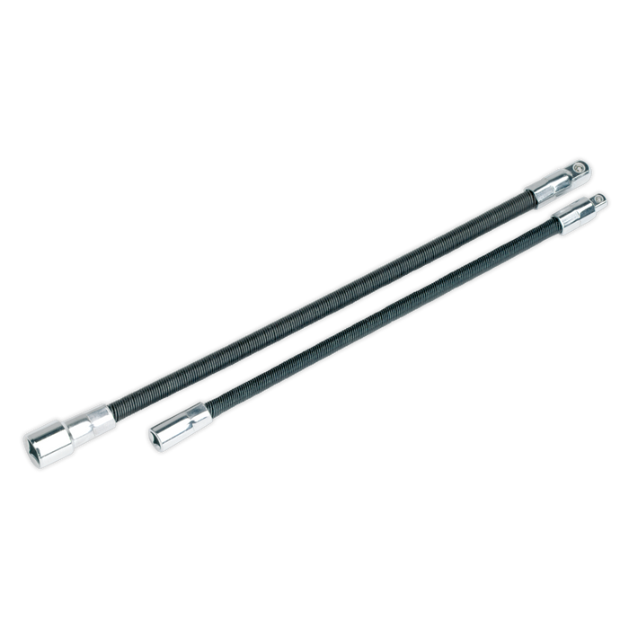 Premier Flexible Extension Adaptor Set 1/4"Sq x 254mm & 3/8"Sq x 305mm 2pc | AK7342