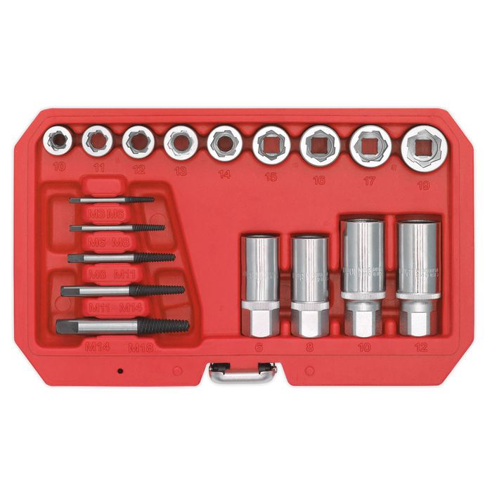 Premier Bolt, Stud & Screw Extractor Set 18pc | AK751