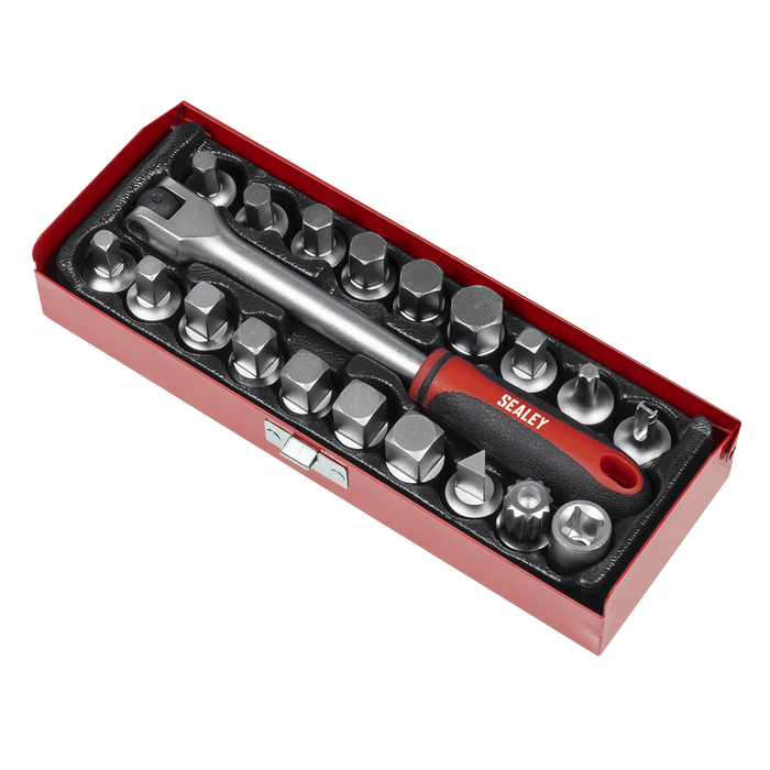 Oil Drain Plug Key Set 3/8"Sq Drive 20pc | AK759