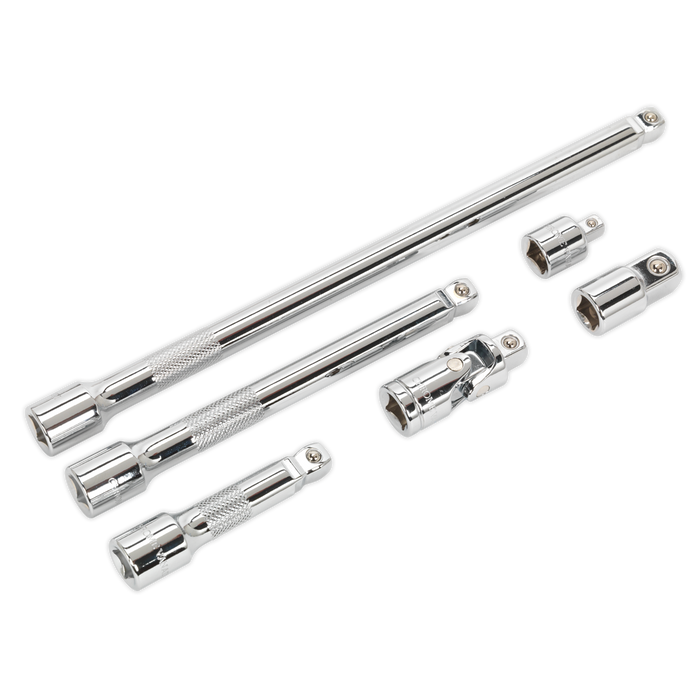 Premier Wobble/Rigid Extension Bar, Adaptor & Universal Joint Set 3/8"Sq Drive 6pc | AK7690