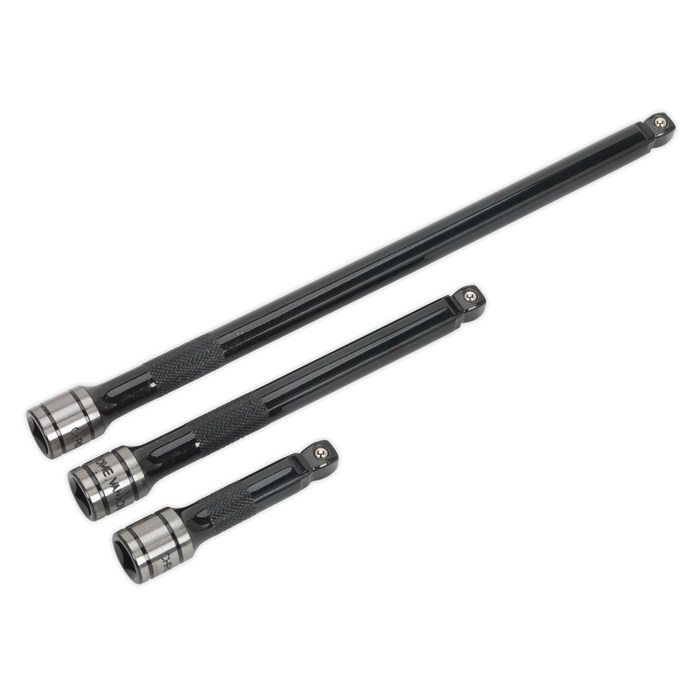 Premier Black Wobble/Rigid Extension Bar Set 3/8"Sq Drive 3pc | AK7691