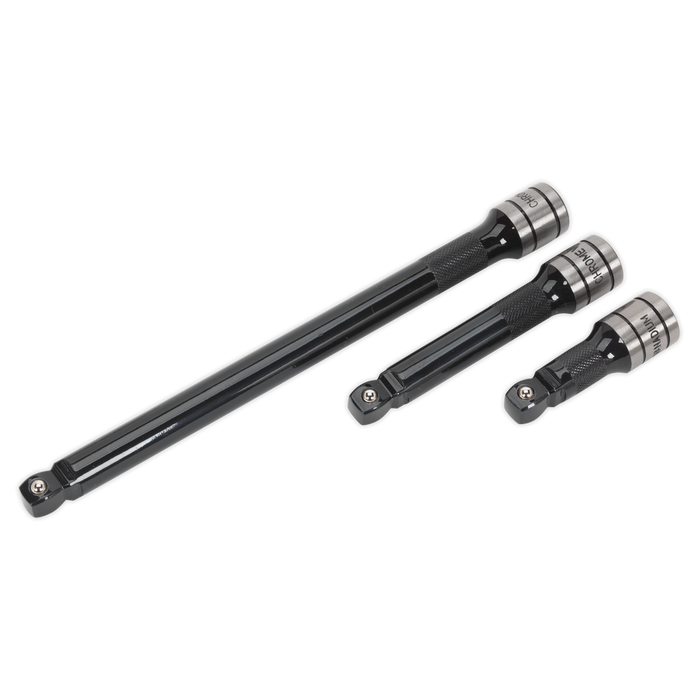 Premier Black Wobble/Rigid Extension Bar Set 1/2"Sq Drive 3pc | AK7692