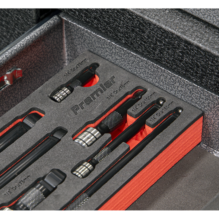 Premier Black Wobble/Rigid Extension Bar Set 1/4", 3/8" & 1/2"Sq Drive 9pc - Premier Black | AK7693