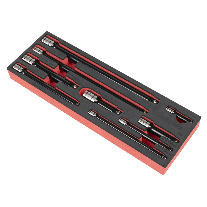 Premier Black Wobble/Rigid Extension Bar Set 1/4", 3/8" & 1/2"Sq Drive 9pc - Premier Black | AK7693