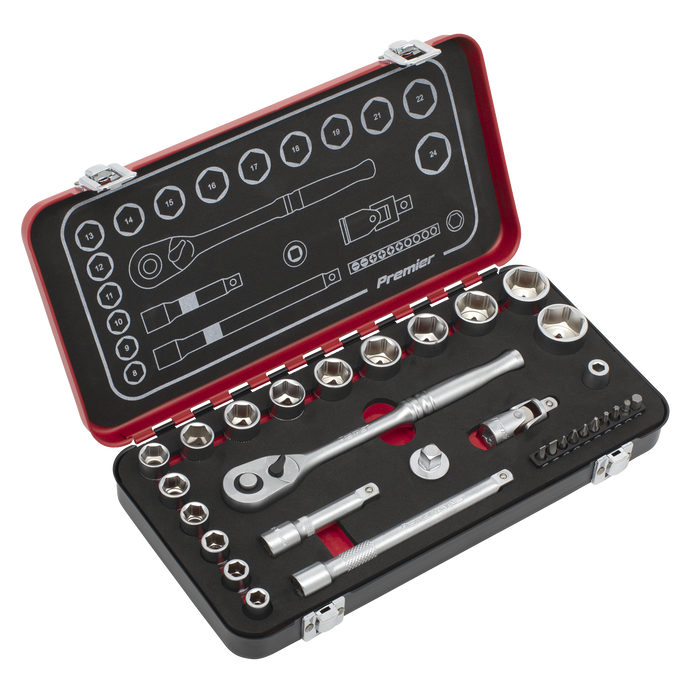 Premier Platinum Socket Set 3/8"Sq Drive 31pc | AK7921