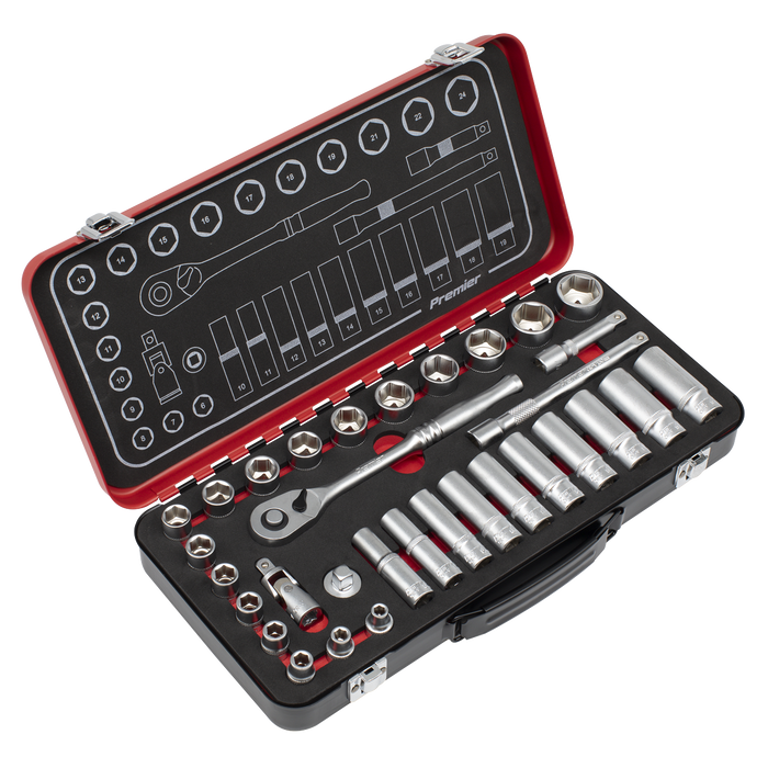 Premier Platinum Socket Set 3/8"Sq Drive 32pc | AK7922