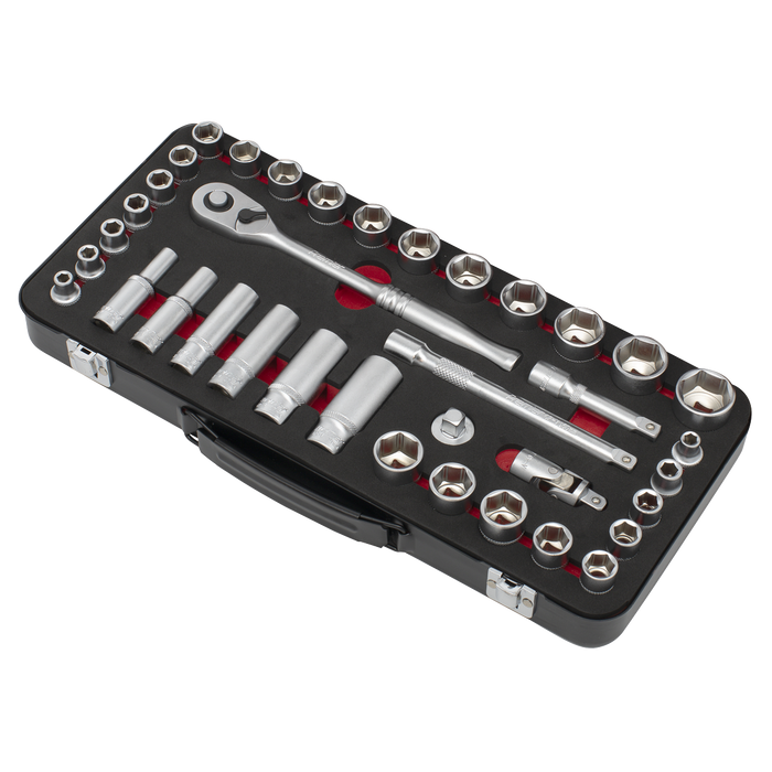 Premier Platinum Metric/Imperial Socket Set 3/8"Sq Drive 37pc | AK7923