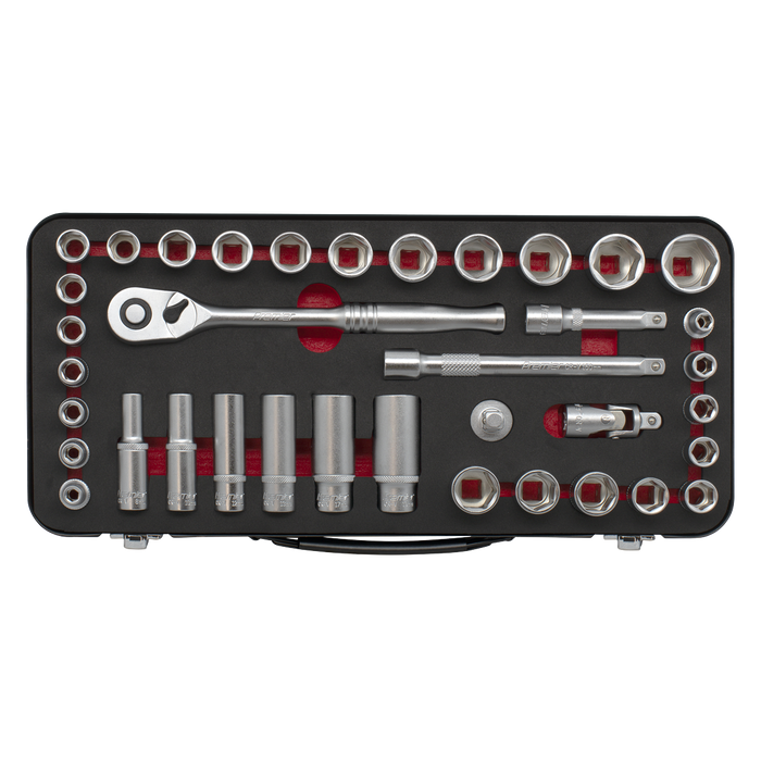 Premier Platinum Metric/Imperial Socket Set 3/8"Sq Drive 37pc | AK7923