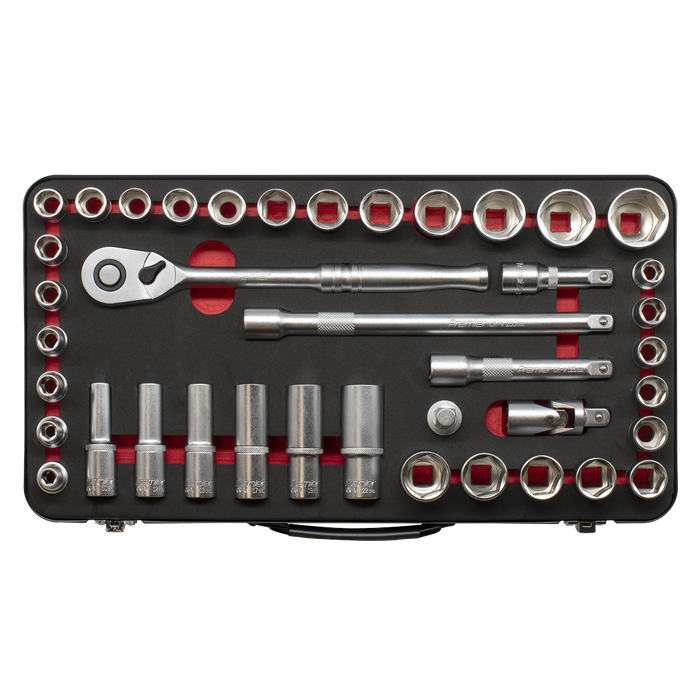 Premier Platinum Metric/Imperial Socket Set 1/2"Sq Drive 40pc | AK7925
