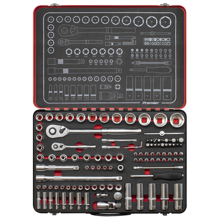 Premier Platinum Socket Set 1/4" & 1/2"Sq Drive 108pc | AK7926