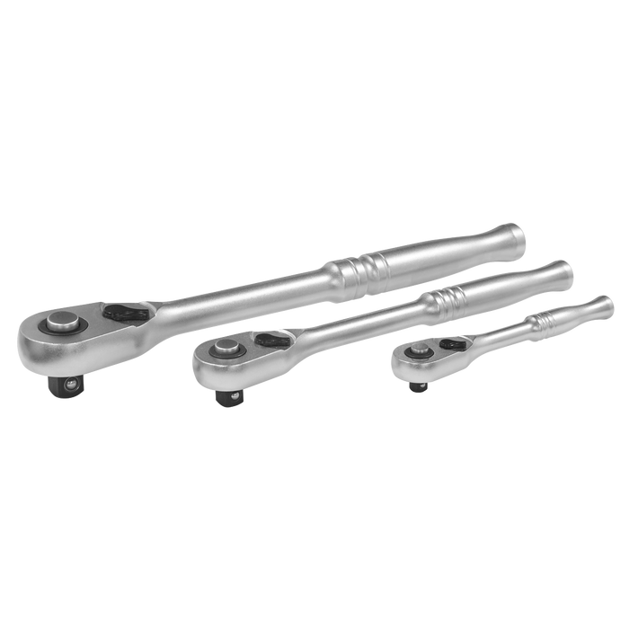 Premier Platinum Pear-Head Ratchet Wrench Set with Flip Reverse 3pc | AK7933