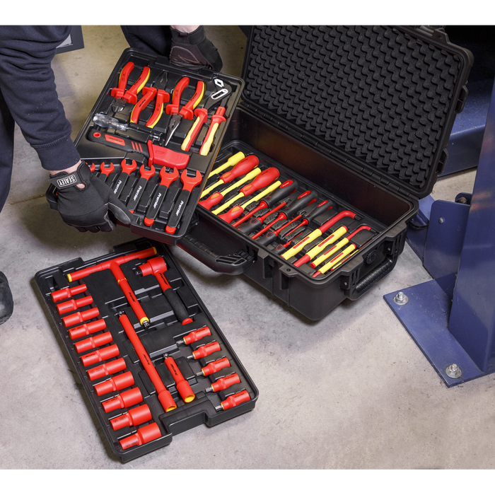 Premier Insulated Tool Kit 3/8"Sq Drive 1000V 50pc - VDE Approved | AK7938