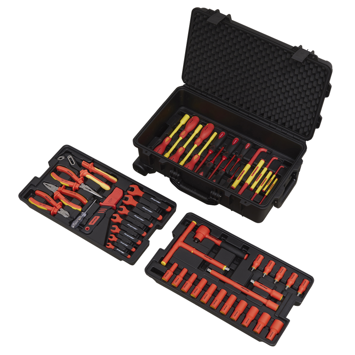 Premier Insulated Tool Kit 3/8"Sq Drive 1000V 50pc - VDE Approved | AK7938