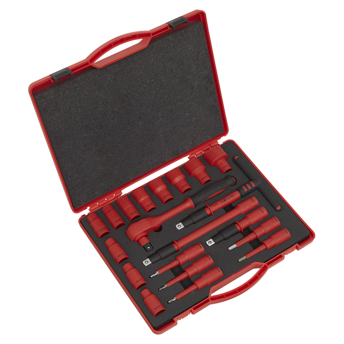 Premier Insulated Socket Set 1/2"Sq Drive 20pc - VDE Approved | AK7941