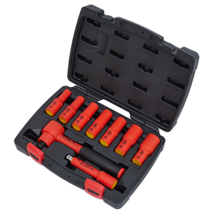 Premier Insulated Socket Set 3/8"Sq Drive 9pc - VDE Approved | AK7942