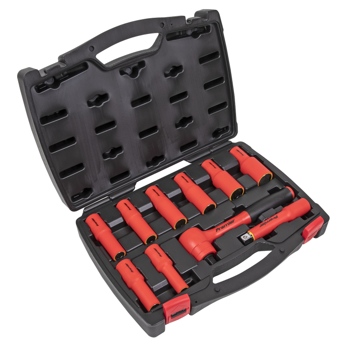 Premier Insulated Socket Set 1/2"Sq Drive 10pc - VDE Approved | AK7943