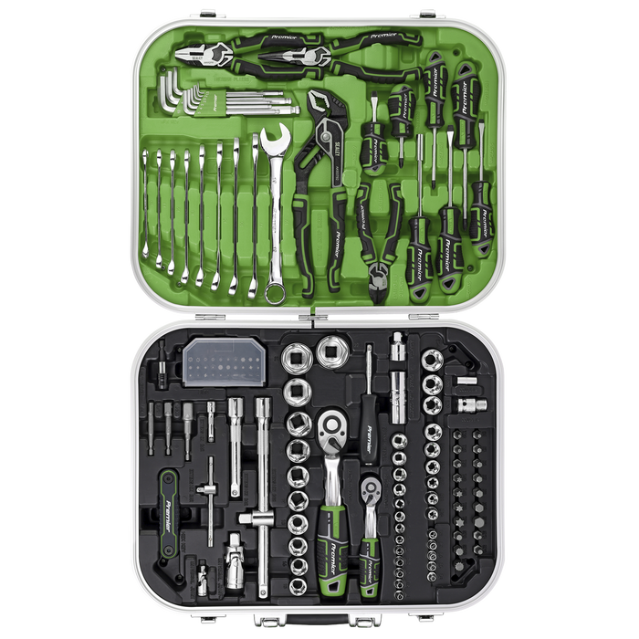 Premier Mechanic's Tool Kit 144pc - Hi-Vis Green | AK7980HV