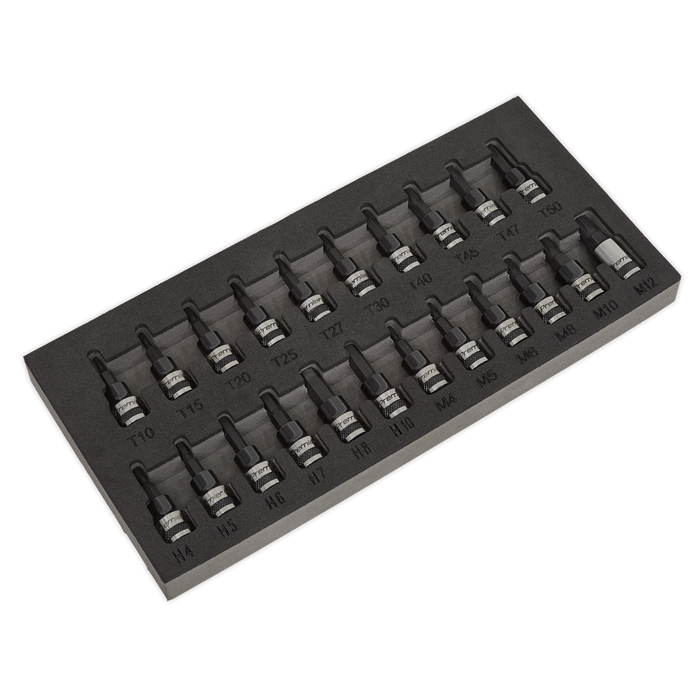 Premier Black TRX-Star*/Hex/Spline Socket Bit Set 3/8"Sq Drive 22pc | AK7985