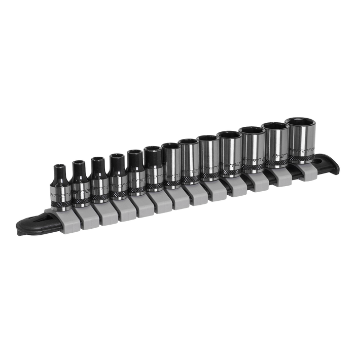Premier Black Socket Set 1/4"Sq Drive 13pc | AK7990