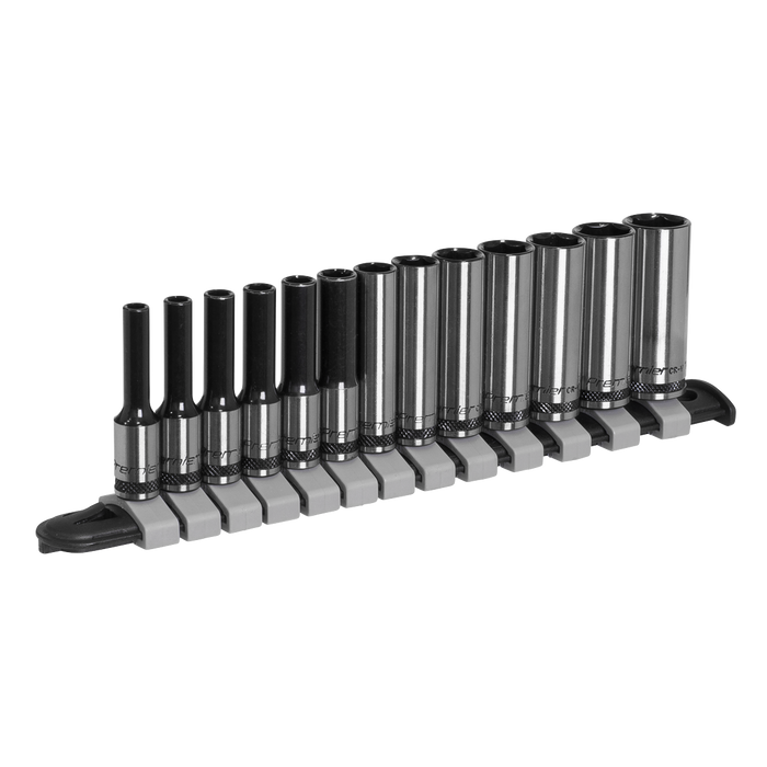 Premier Black Deep Socket Set 1/4"Sq Drive 13pc | AK7991