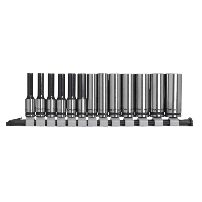 Premier Black Deep Socket Set 1/4"Sq Drive 13pc | AK7991