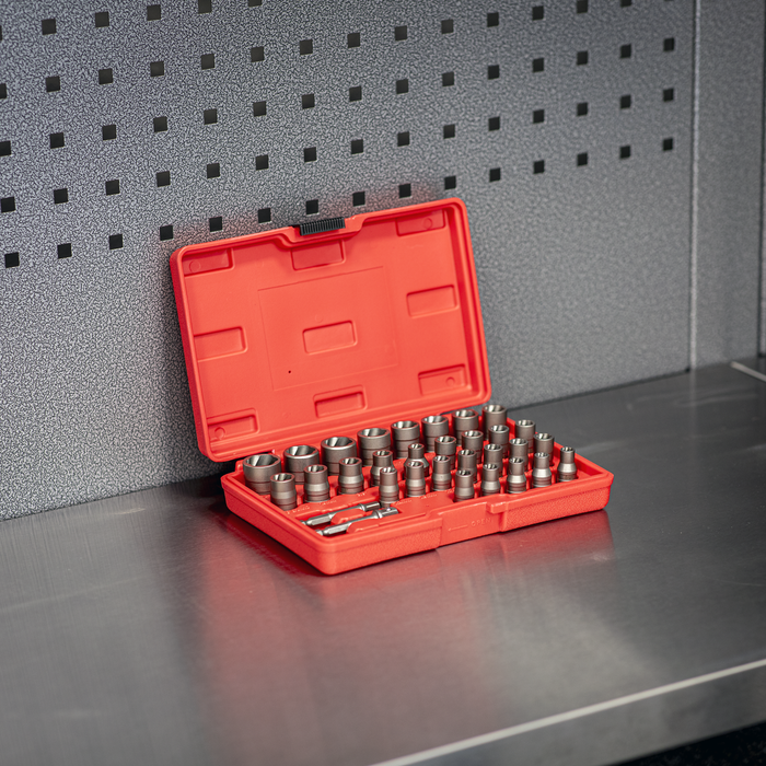 Slim Design Bolt & Nut Extractor Set 32pc | AK8132