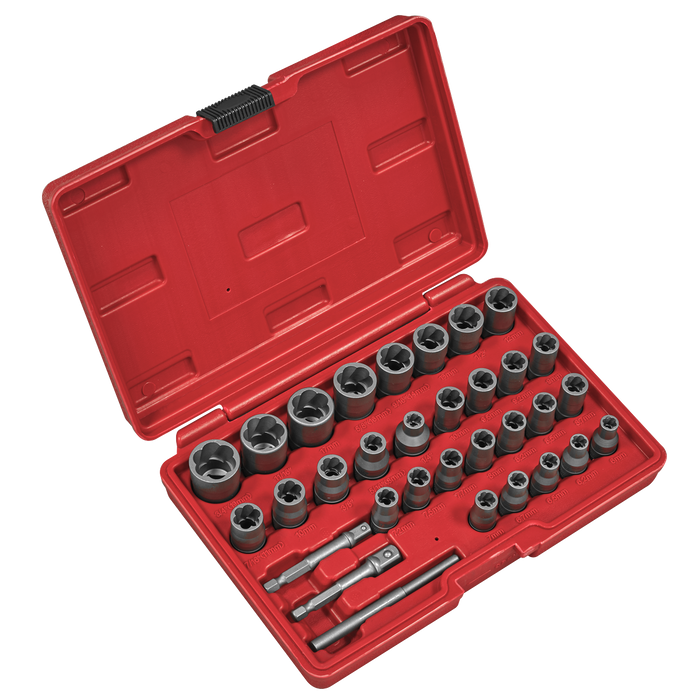 Slim Design Bolt & Nut Extractor Set 32pc | AK8132