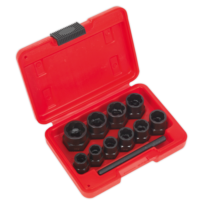 Spanner Type Bolt Extractor Set 3/8"Sq Drive 11pc | AK8184