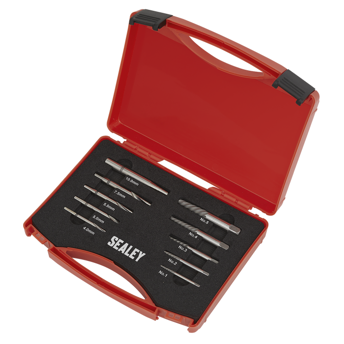 Step Drill Screw/Bolt Extractor Set 10pc | AK8187
