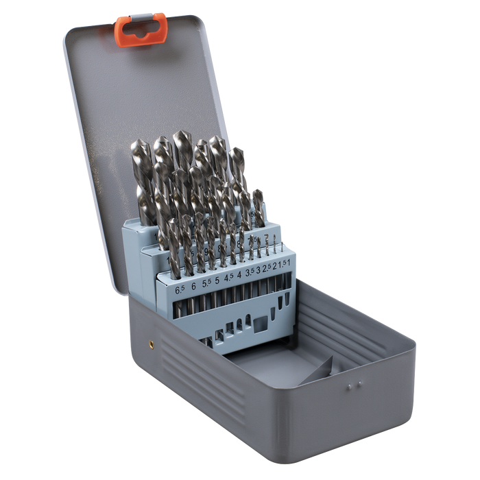 Left-Hand Spiral Drill Bit Set 25pc | AK8191