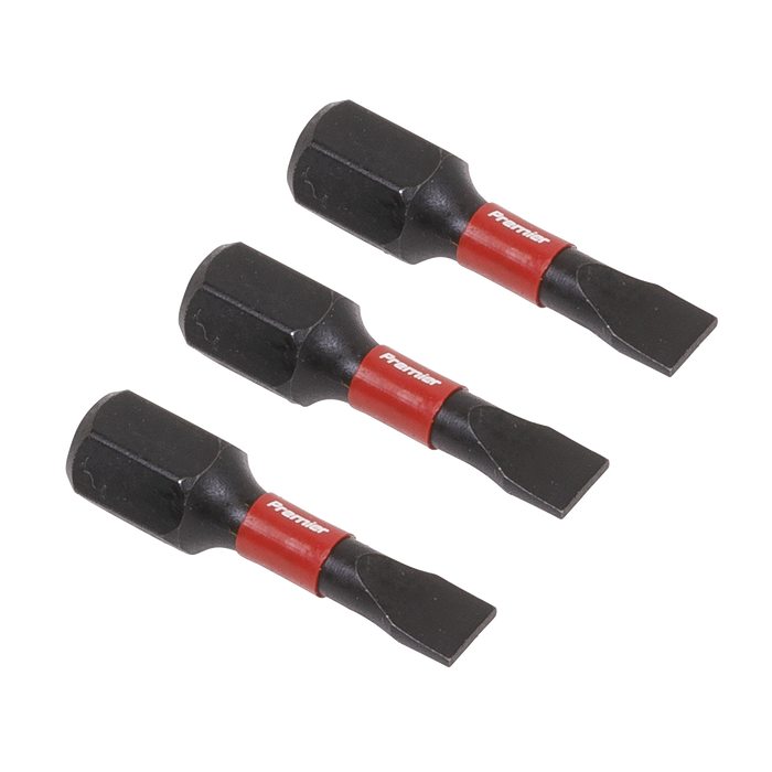 Premier Slotted Impact Power Tool Bits 4.5 x 25mm 3pc | AK8201