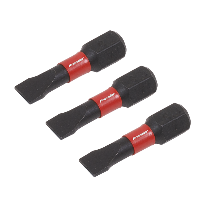 Premier Slotted Impact Power Tool Bits 5.5 x 25mm 3pc | AK8202