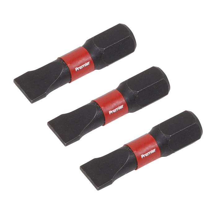 Premier Slotted Impact Power Tool Bits 6.5 x 25mm 3pc | AK8203