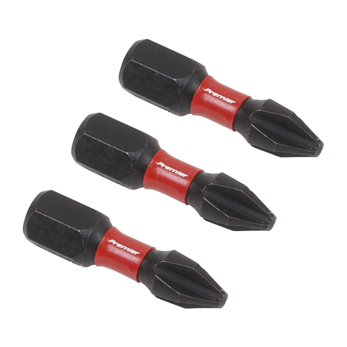Premier Phillips Impact Power Tool Bits #2 x 25mm 3pc | AK8205