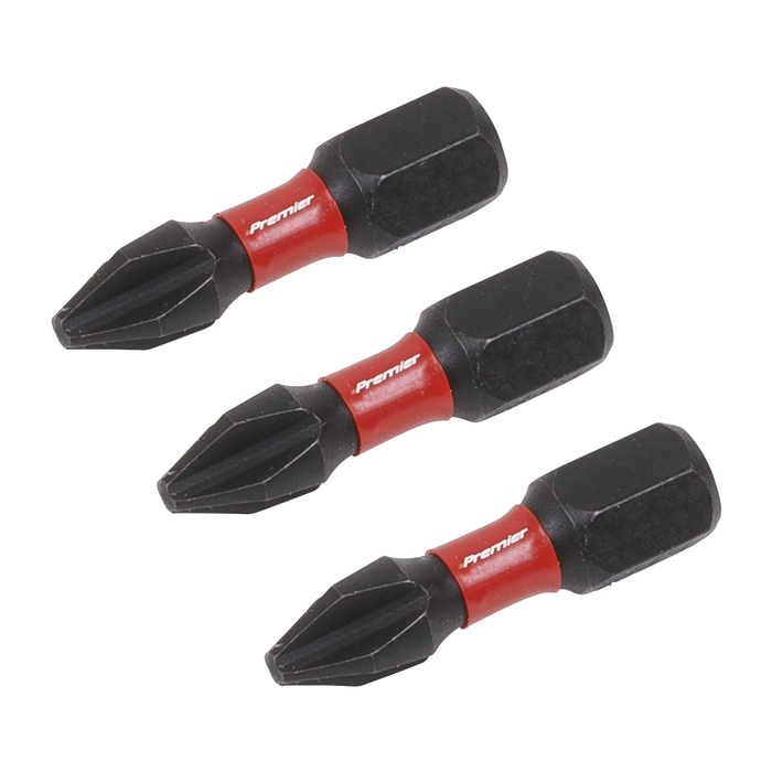 Premier Phillips Impact Power Tool Bits #2 x 25mm 3pc | AK8205