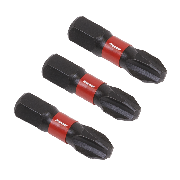 Premier Phillips Impact Power Tool Bits #3 x 25mm 3pc | AK8206
