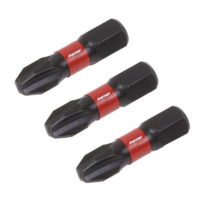 Premier Phillips Impact Power Tool Bits #3 x 25mm 3pc | AK8206