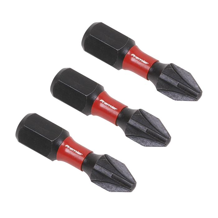 Premier Pozi Impact Power Tool Bits #2 x 25mm 3pc | AK8208