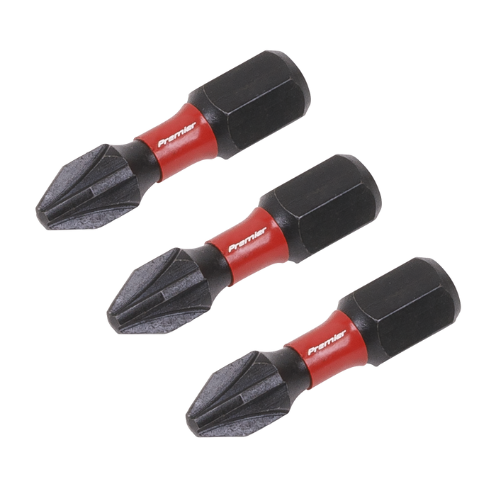 Premier Pozi Impact Power Tool Bits #2 x 25mm 3pc | AK8208