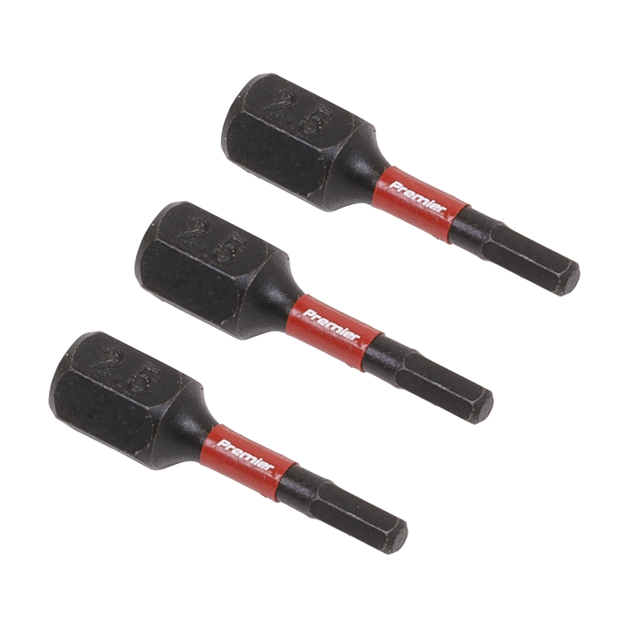 Premier Hex Impact Power Tool Bits 2.5 x 25mm 3pc | AK8210