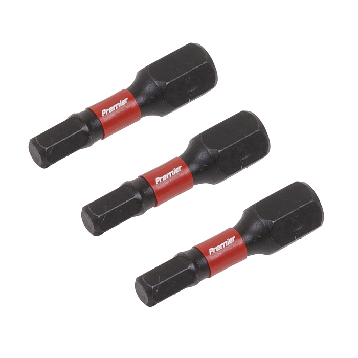 Premier Hex Impact Power Tool Bits 4 x 25mm 3pc | AK8212