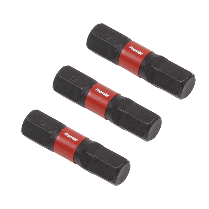 Premier Hex Impact Power Tool Bits 6 x 25mm 3pc | AK8214