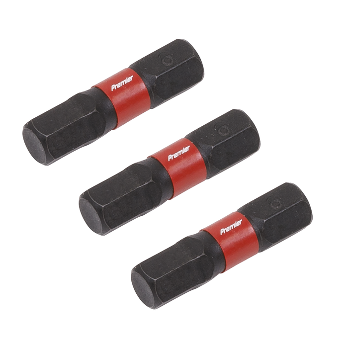 Premier Hex Impact Power Tool Bits 6 x 25mm 3pc | AK8214