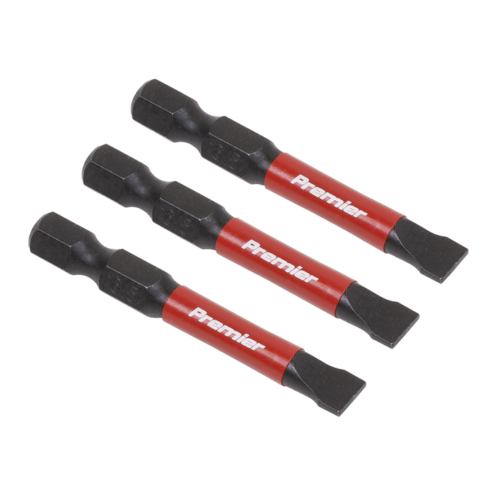 Premier Slotted Impact Power Tool Bits 6.5 x 50mm 3pc | AK8228