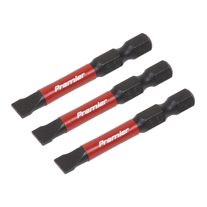 Premier Slotted Impact Power Tool Bits 6.5 x 50mm 3pc | AK8228