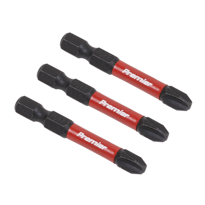 Premier Phillips Impact Power Tool Bits #3 x 50mm 3pc | AK8231