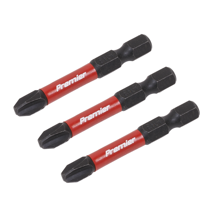 Premier Phillips Impact Power Tool Bits #3 x 50mm 3pc | AK8231