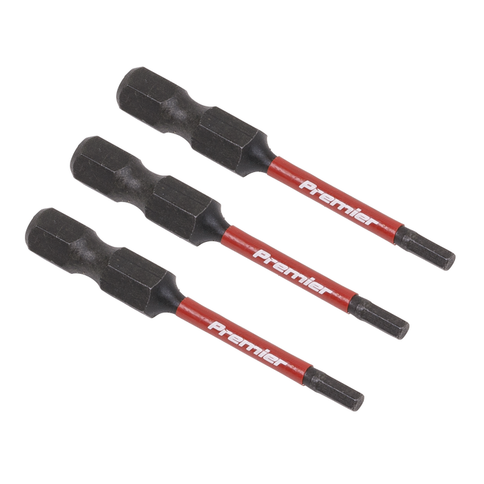 Premier Hex Impact Power Tool Bits 2.5 x 50mm 3pc | AK8235