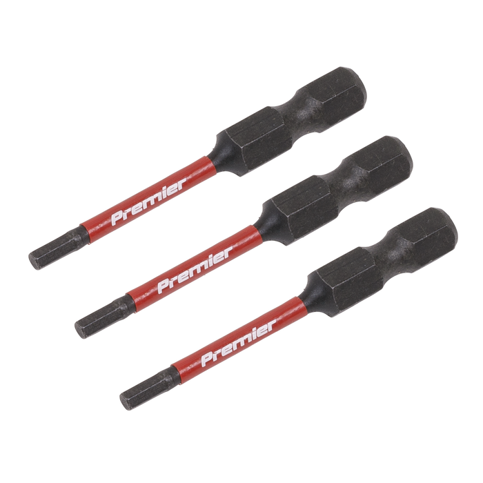 Premier Hex Impact Power Tool Bits 2.5 x 50mm 3pc | AK8235