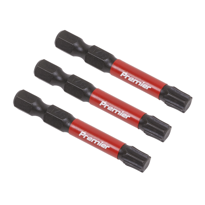 Premier TRX-Star* Impact Power Tool Bits T40 x 50mm 3pc | AK8246